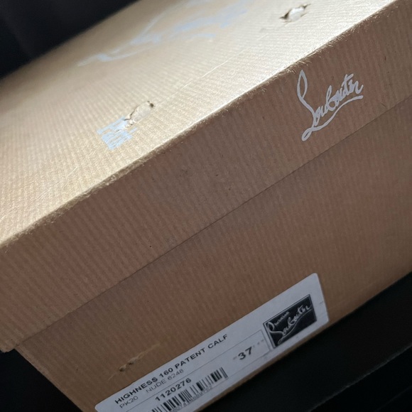 AUTHENTIC Christian Louboutin Highness 160 Nude Patent - Picture 6 of 7